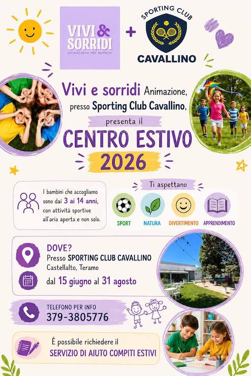 Centro estivo a Petriccione campo estivo natura, sport, apprendimento