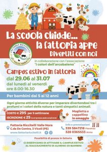 Campo estivo in Fattoria a Vicoli animali, laboratori, natura