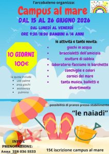 Campo al Mare a Pescara palme, giochi, laboratori