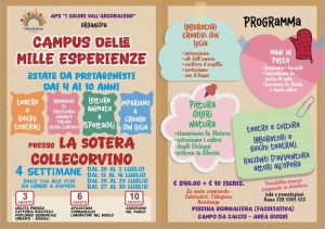 Campo estivo a Collecorvino campus delle mille esperienze