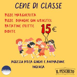 Pranzo o Cena di Classe a Marina di Città Sant'Angelo con animazione