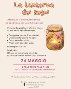 Laboratorio in natura per bambini a Cepagatti "La Lanterna dei sogni"