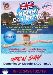 English Day Camp 2026 a Città Sant’Angelo il campus estivo in inglese in villa con Open Day