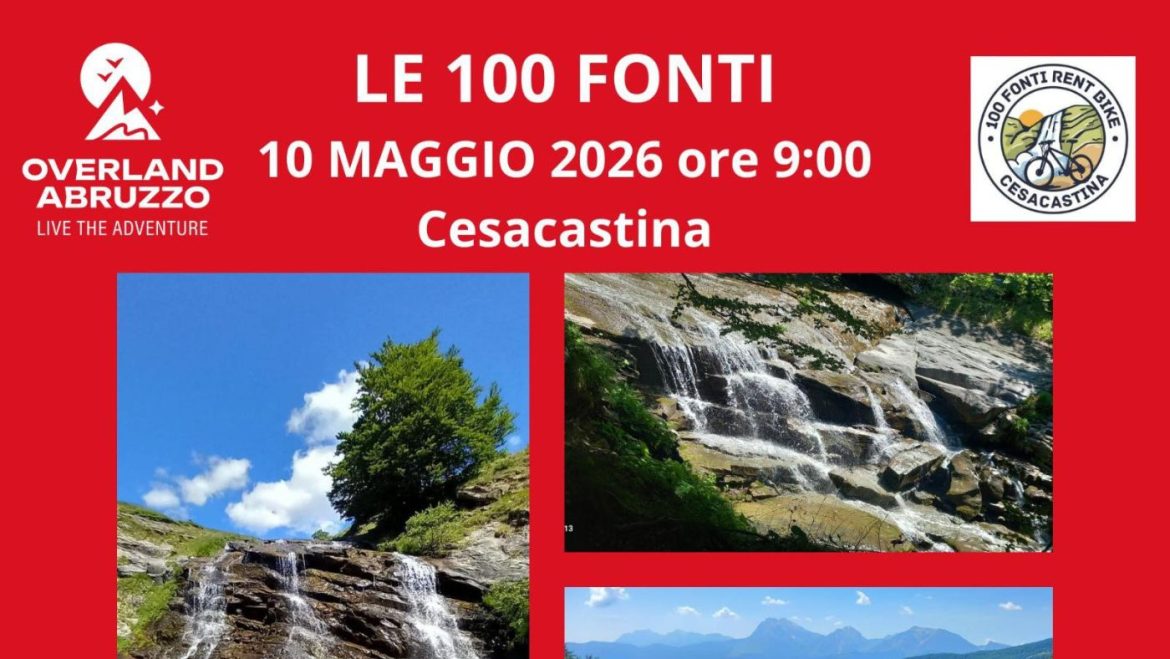 Festa della Mamma con l’escursione alle 100 Fonti a Cesacastina di Crognaleto