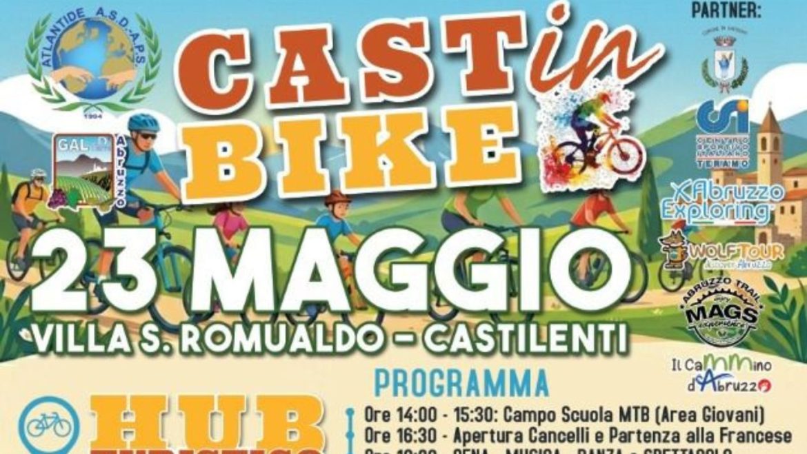 CastinBike a Castilenti cicloturistica, camminata, animazione, area food e musica