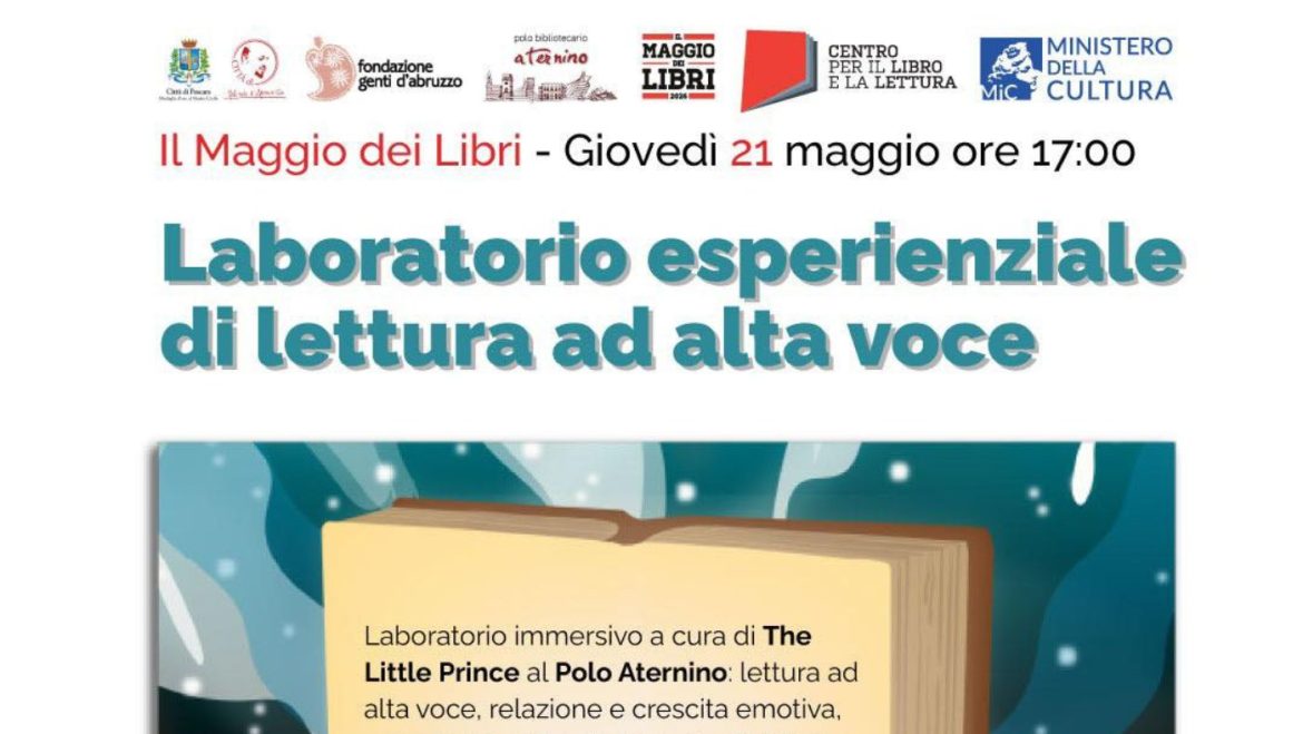 Laboratorio Esperienziale di Lettura ad Alta Voce in Biblioteca a Pescara