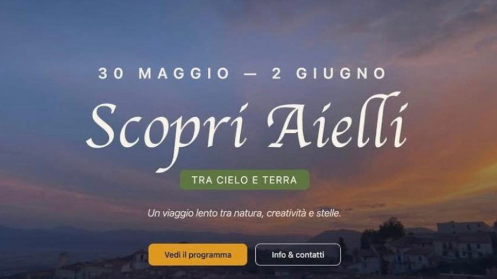 Ponte del 2 giugno ad Aielli con "Scopri Aielli" murales. laboratori, astronomia