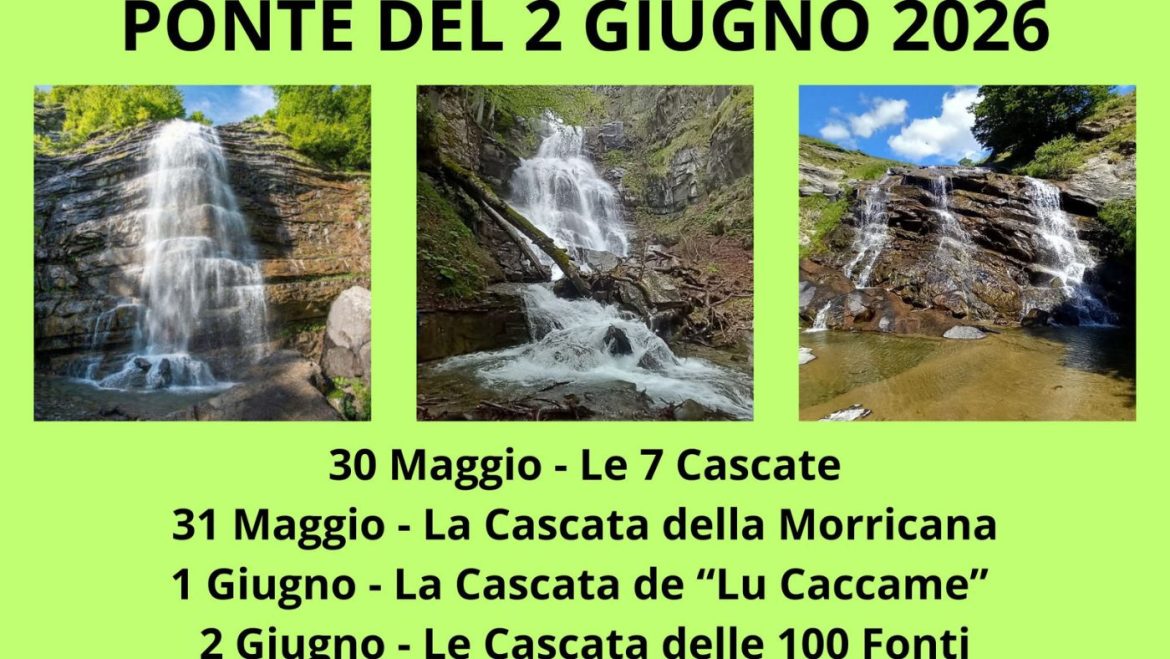 Ponte del 2 giugno alle Cascate del Parco Nazionale del Gran Sasso e dei Monti della Laga
