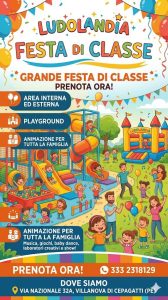 Festa di Classe a Cepagatti playground e animazione per tutta la famiglia