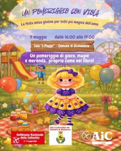 Festa senza glutine a Giulianova presentazine libro, giochi, magia e merenda