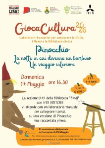 Pinocchio a Giulianova con il laboratorio per bambini in Biblioteca
