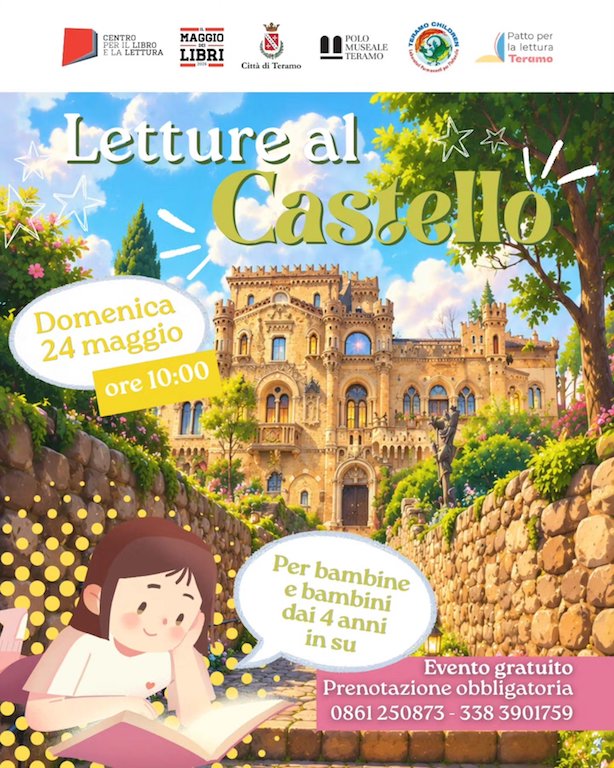 Letture al Castello della Monica a Teramo per il Maggio dei Libri