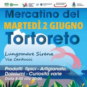 Mercatino del 2 giugno a Tortoreto artigianato, tipicità, dolciumi