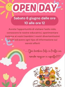 Open Day 2026 Asilo Nido Il Caffè dei Piccoli Artisti a Castelnuovo Vomano