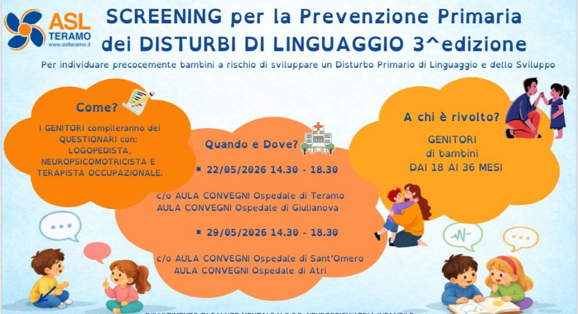 Disturbi del linguaggio: al via lo screening gratuito per bambini da 18 a 36 mesi