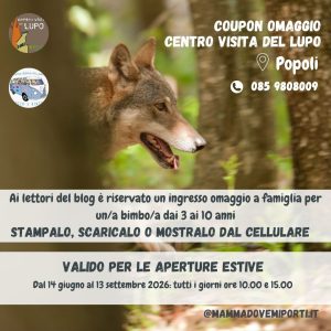 Centro Visita del Lupo a Popoli Terme aperto tutti i giorni fino a settembre