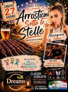Arrosticini sotto le stelle a Ripa Teatina Area Bimbi dedicata