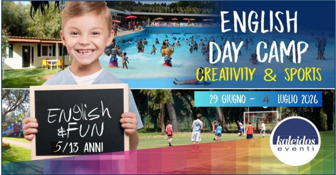 Campus in inglese 2026 a Roseto degli Abruzzi per bambini e ragazzi