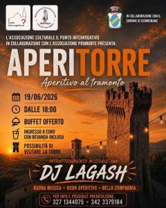 Aperitorre 2026 alla Torre di Montegualtieri aperitivo, tramonto, paesaggio, musica