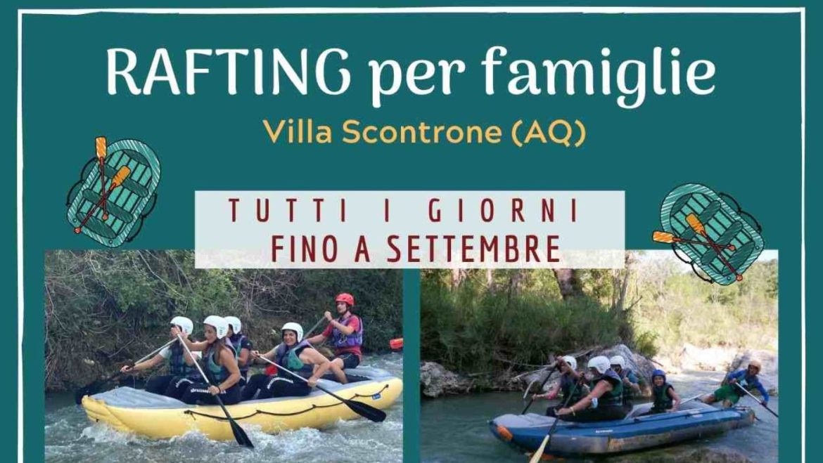 Rafting in Abruzzo 2026 divertimento per famiglie adatto ai bambini