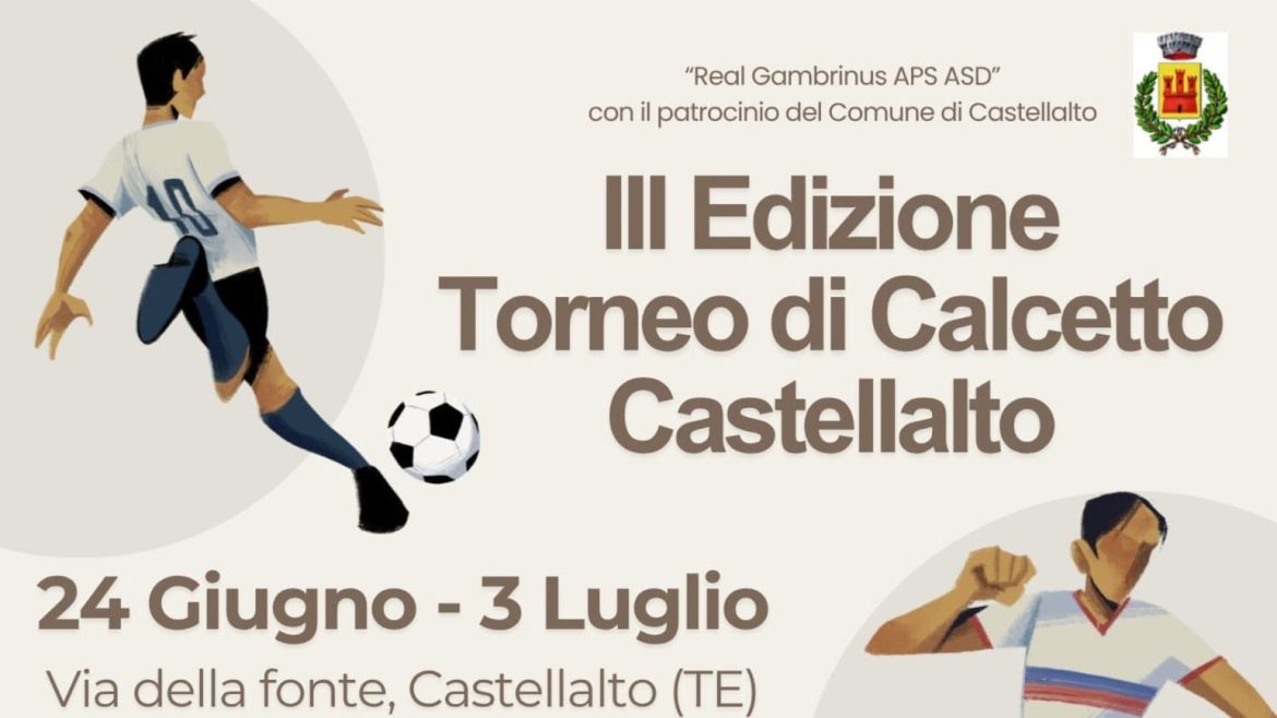 Torneo di Calcetto a Castellalto sport, premi, musica e stand gastronomici