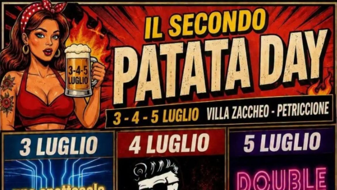 Patata Day a Villa Zaccheo di Castellalto musica, spettacoli, camminata, sport, pony, giochi e food