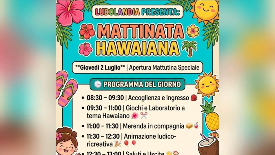 Mattinata Hawaiana a Cepagatti con le aperture straordinarie di Ludolandia