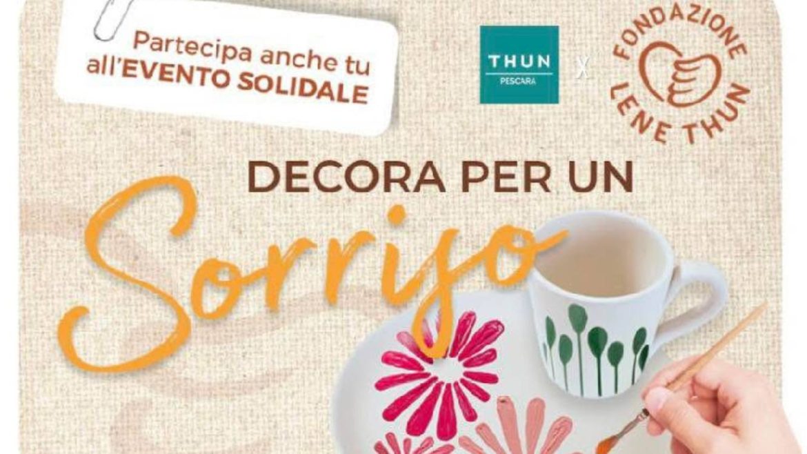 Laboratorio e aperitivo solidale Thun a Pescara a sostegno dei laboratori dell’Oncologia Pediatrica