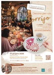 Laboratorio e aperitivo solidale Thun a Pescara a sostegno dei laboratori dell'Oncologia Pediatrica
