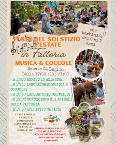 Festa del Solstizio d'estate a Collecorvino musica e coccole