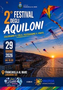 Festival degli Aquiloni a Francavilla al Mare aquiloni e costume in spiaggia