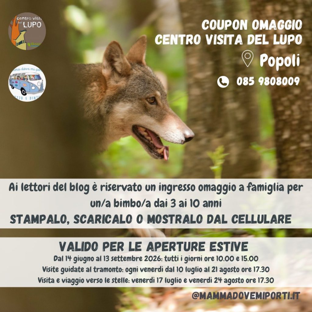Coupon omaggio Centro Visita del Lupo a Popoli