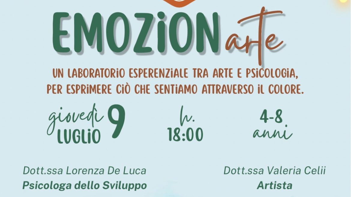 EmozionArte Laboratorio per bambini a Torano Nuovo giochi, colori, emozioni
