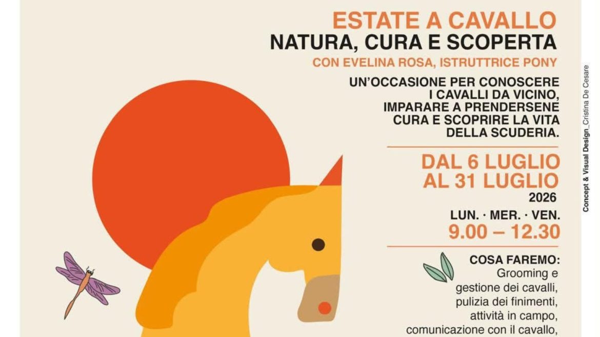 Estate a cavallo con i pony al Campus estivo in Pineta Dannunziana a Pescara
