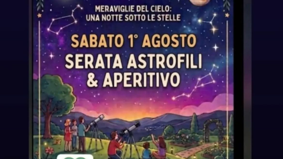 Serata Astrofili e Aperitivo a Paglieta con osservazione del cielo