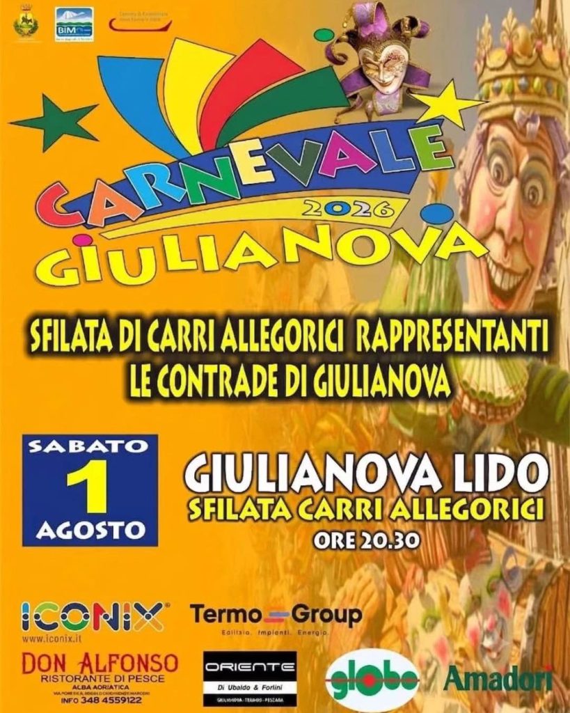 Gran Carnevale estivo a Giulianova carri allegorici, animazione, musica e street food