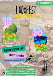 Ludofest a Montegualtieri con Abruxit gioco e aperitivo