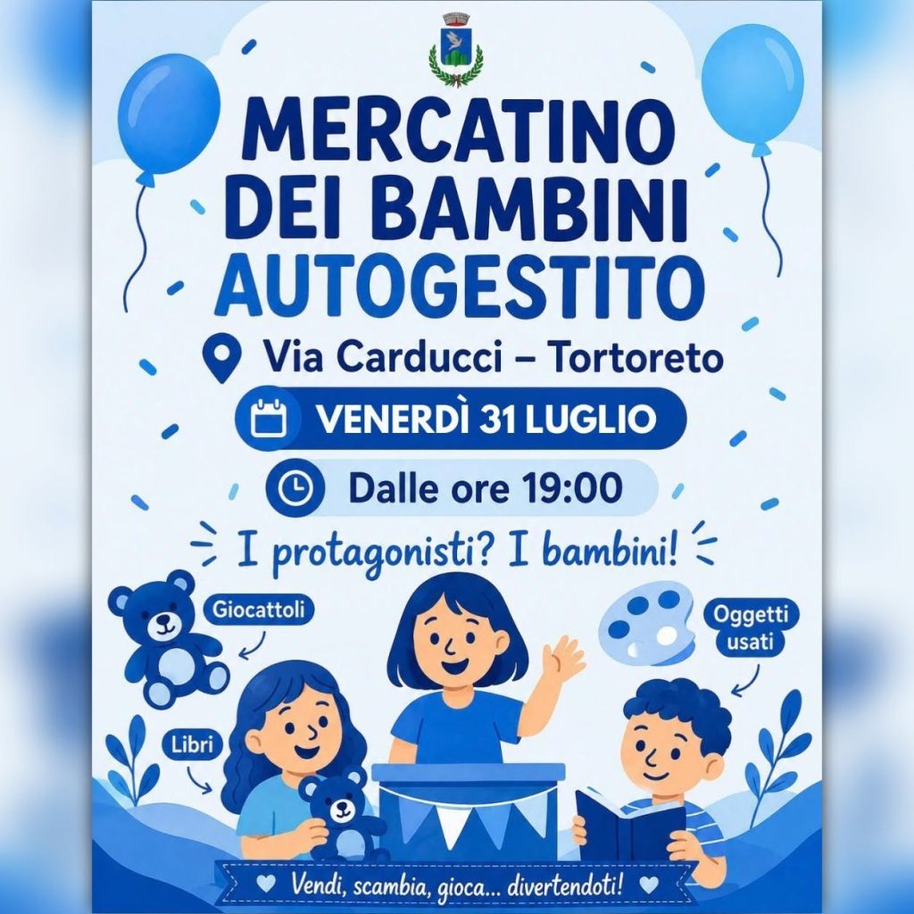 Mercatino dei bambini a Tortoreto