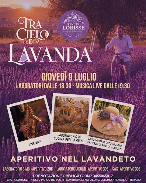 Tra cielo e lavanda a Cellino Attanasio nuova data