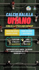 Calcio Balilla Umano a San Valentino in Abruzzo Citeriore