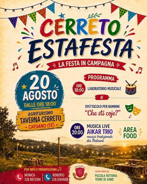 Cerreto Estefesta a Capsano da Agriturismo Taverna Cerreto