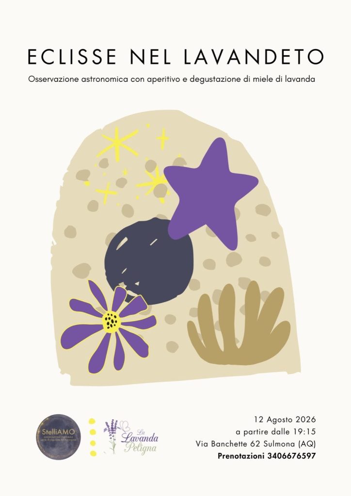 Eclisse nel Lavandeto a Sulmona stelle e sapori del territorio