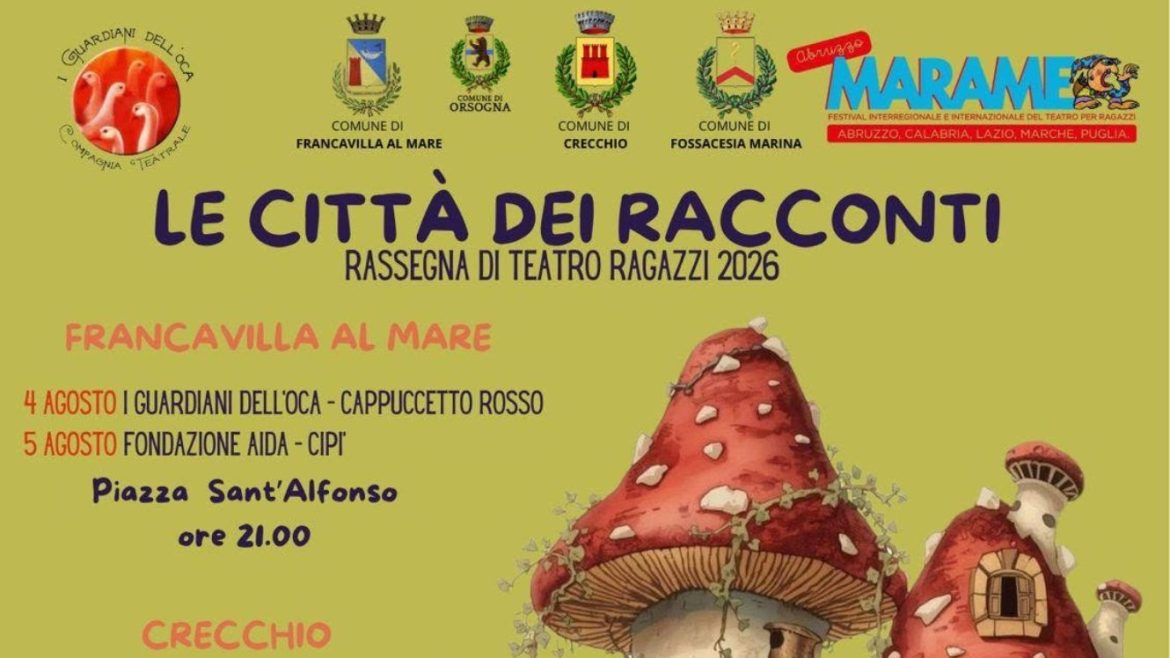 Le Città dei Racconti rassegna di di teatro per bambini e ragazzi in provincia di Chieti