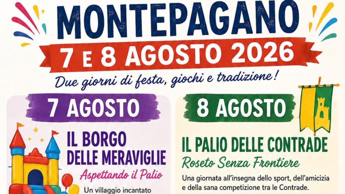 Il Borgo delle Meraviglie a Montepagano con il Palio delle Contrade