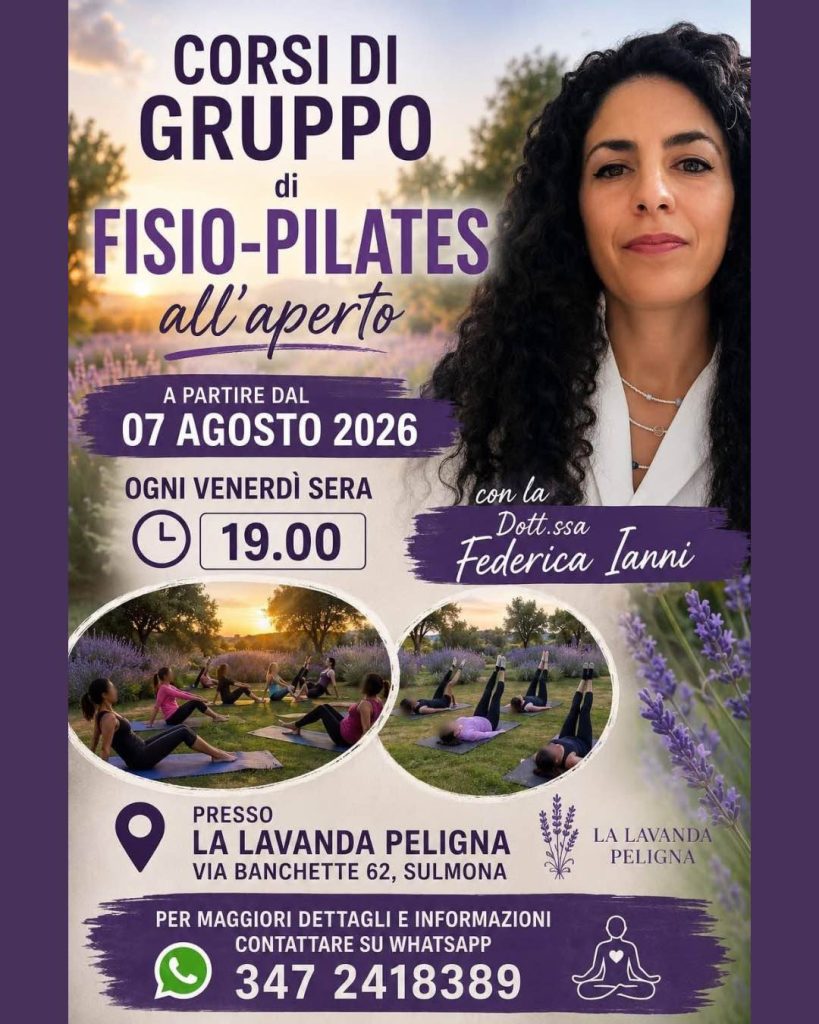 Fisio-Pilates al lavandeto a Sulmona da Lavanda Peligna