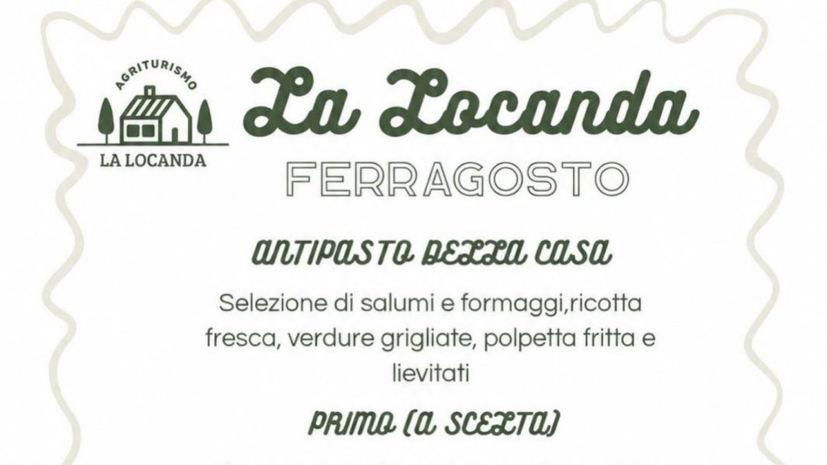 Pranzo di Ferragosto in agriturismo a Cerchio sapori della tradizione e del territorio