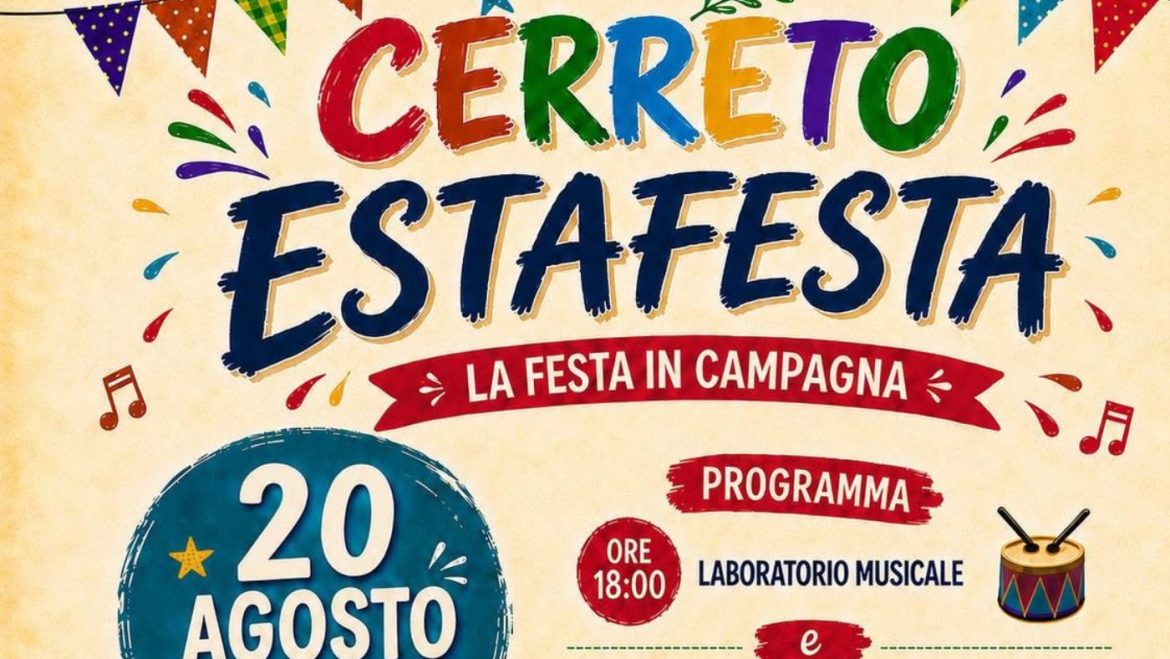 Cerreto Estafesta a Penna Sant’Andrea da Agriturismo Taverna Cerreto