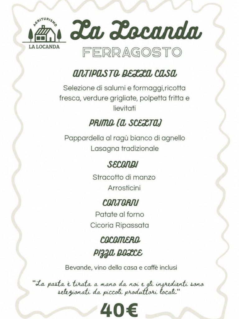 Ferragosto in agriturismo a Cerchio sapori della tradizione e del territorio