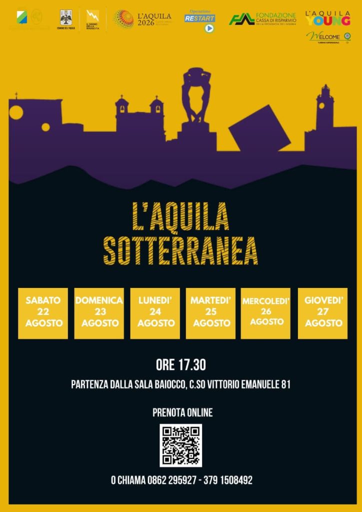 L'Aquila Sotterranea dalla Sala Baiocco alla scoperta della città