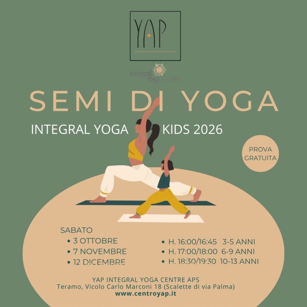 Integral Yoga Kids per bambini e ragazzi 2026 a Teramo